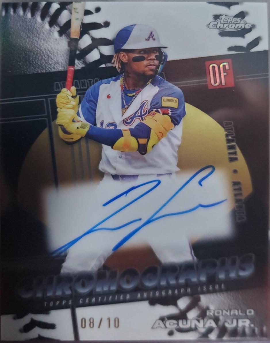 Ronald Acuna Jr. [Black Refractor] #CHR-RA