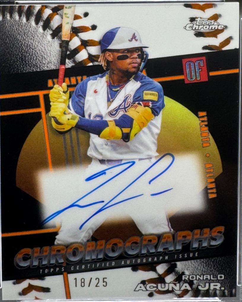 Ronald Acuna Jr. [Orange Refractor] #CHR-RA