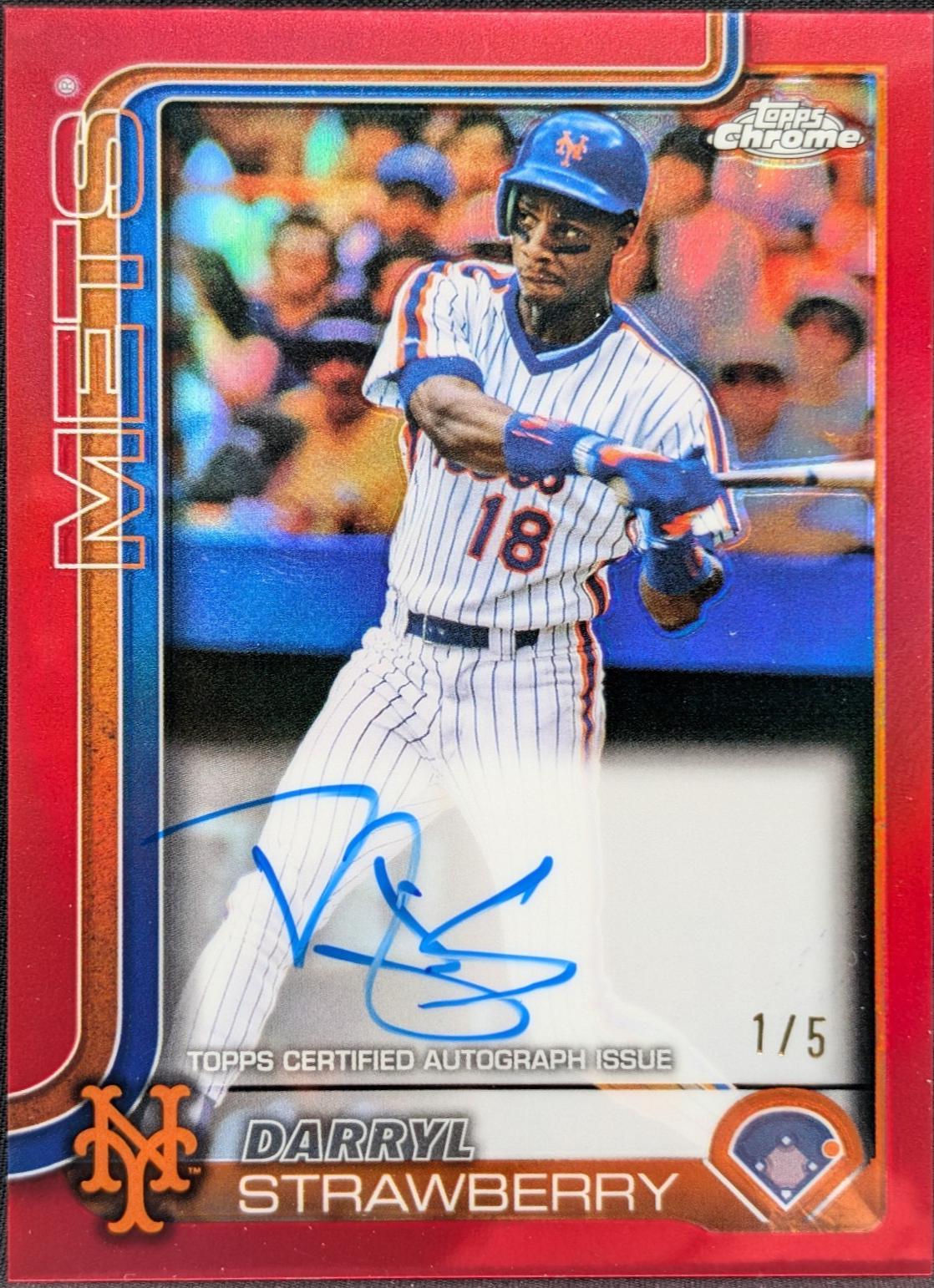 Darryl Strawberry [Red Refractor] #CLA-DS
