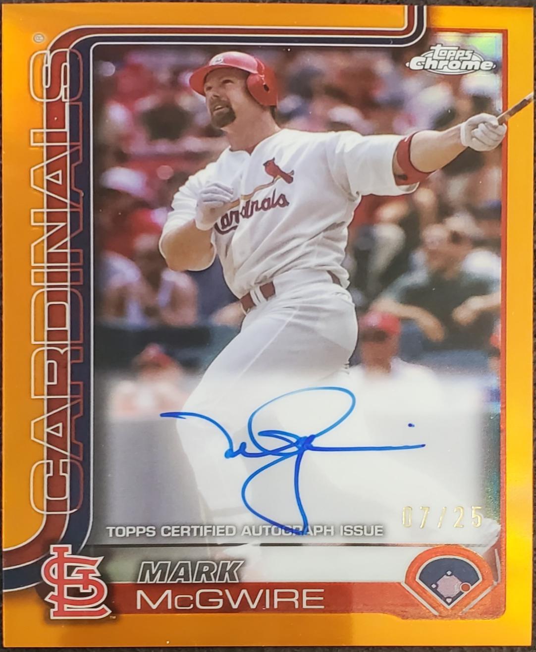 Mark McGwire [Orange Refractor] #CLA-MM