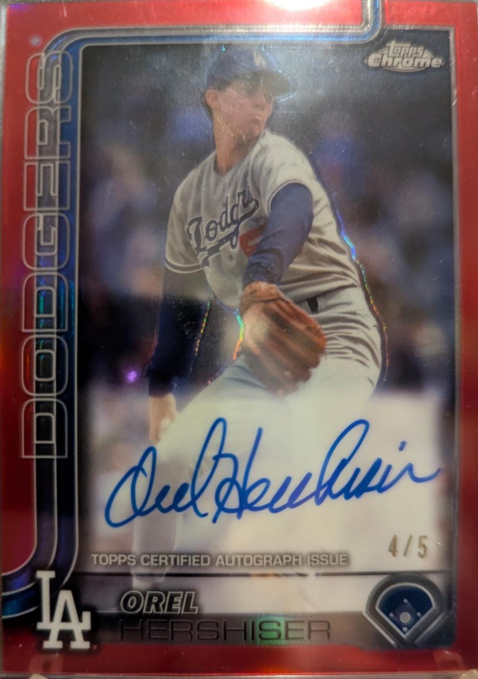 Orel Hershiser [Red Refractor] #CLA-OREL