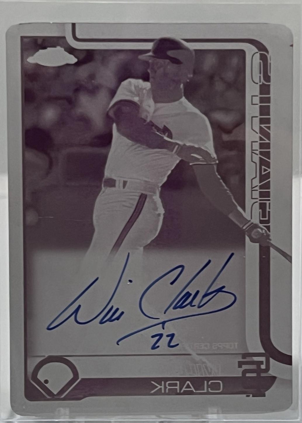 Will Clark [Printing Plate] #CLA-WC
