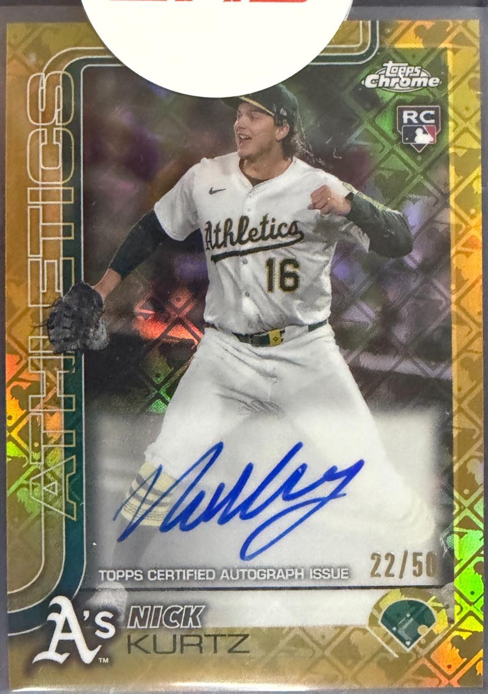 Nick Kurtz [Gold Refractor] #RA-KU