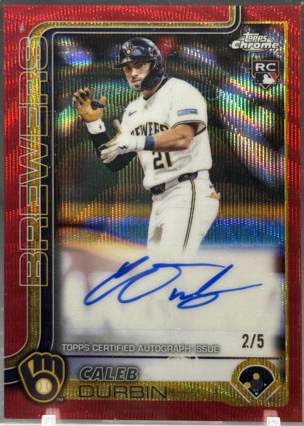 Caleb Durbin [Red Wave Refractor] #AC-CDU