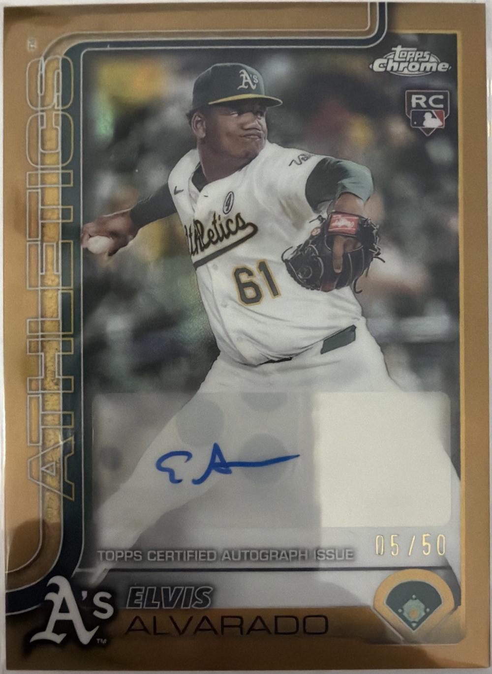 Elvis Alvarado [Gold Refractor] #AC-EA