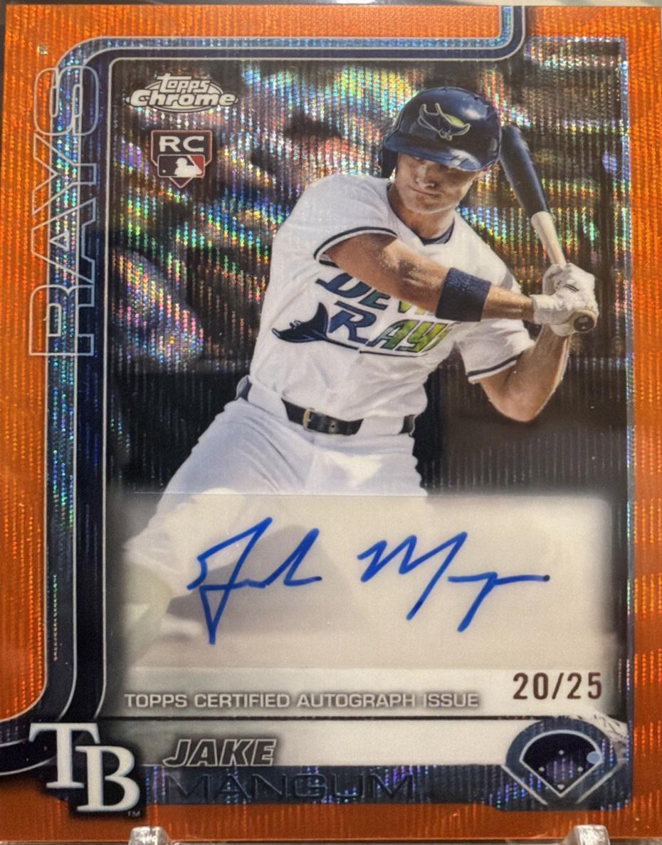 Jake Mangum [Orange Wave Refractor] #AC-JM