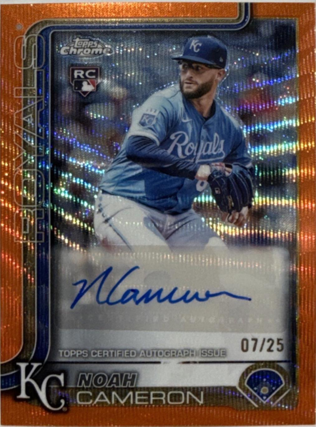 Noah Cameron [Orange Wave Refractor] #AC-NC