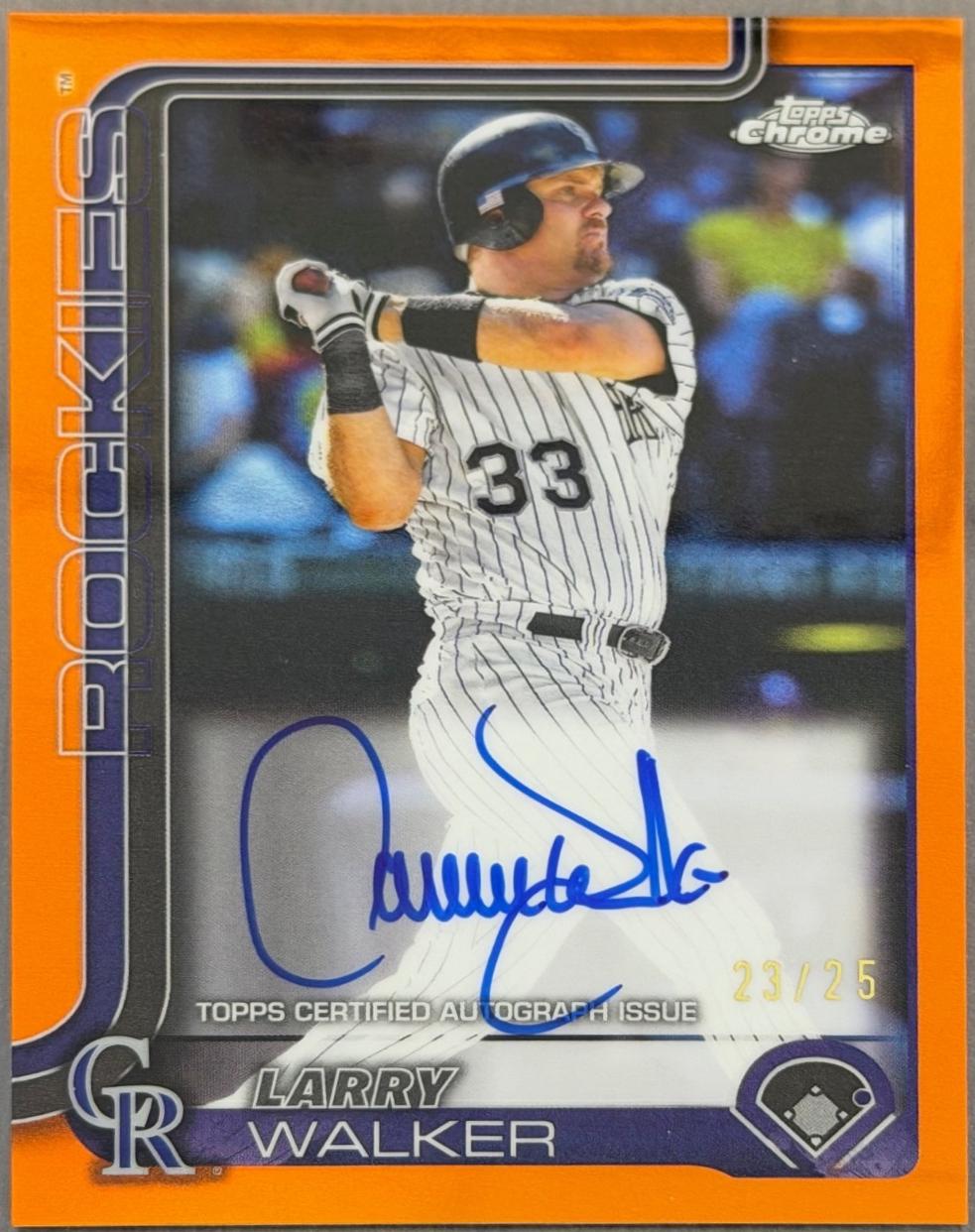 Larry Walker [Orange] #CLA-LW