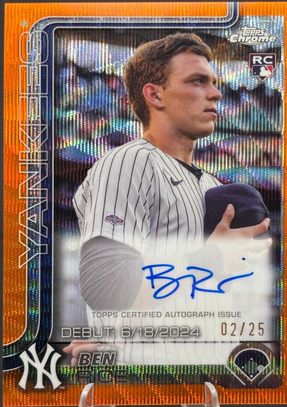 Ben Rice [Orange Wave Refractor] #CRDA-BR
