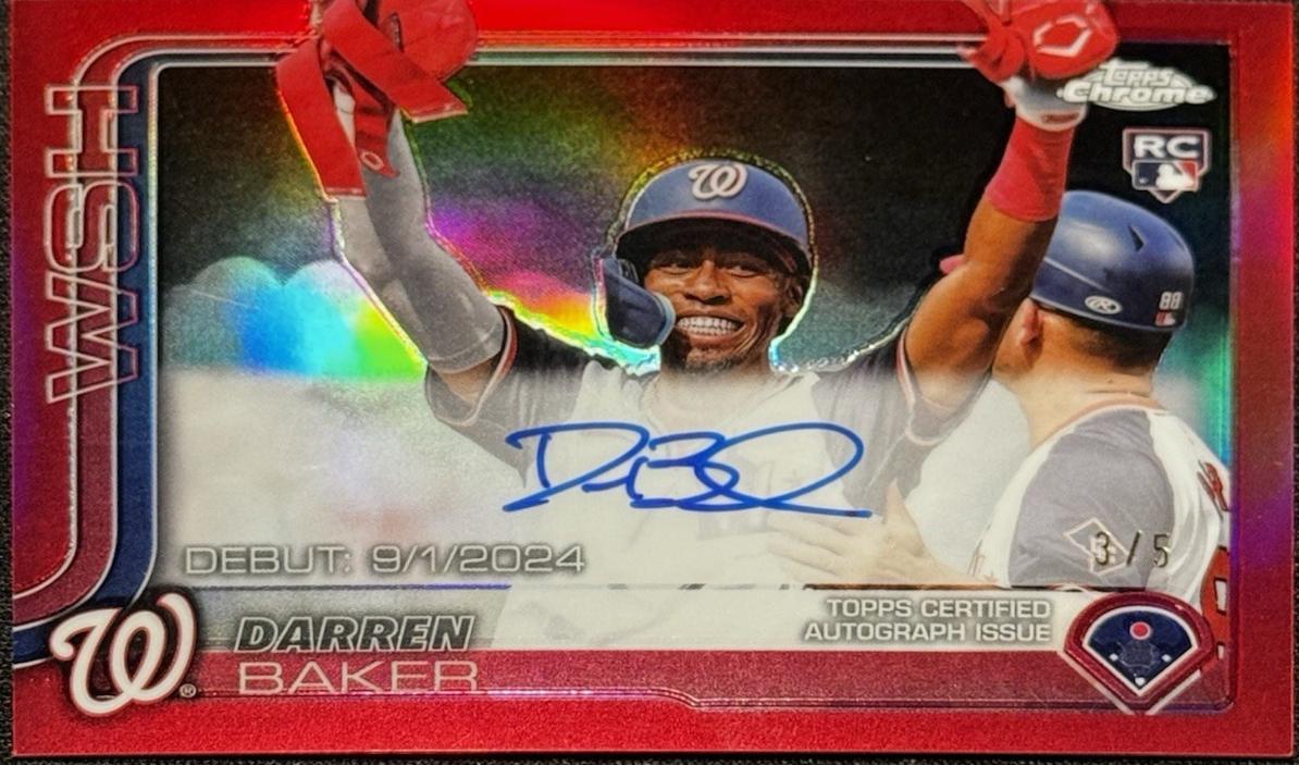 Darren Baker [Red Refractor] #CRDA-DB