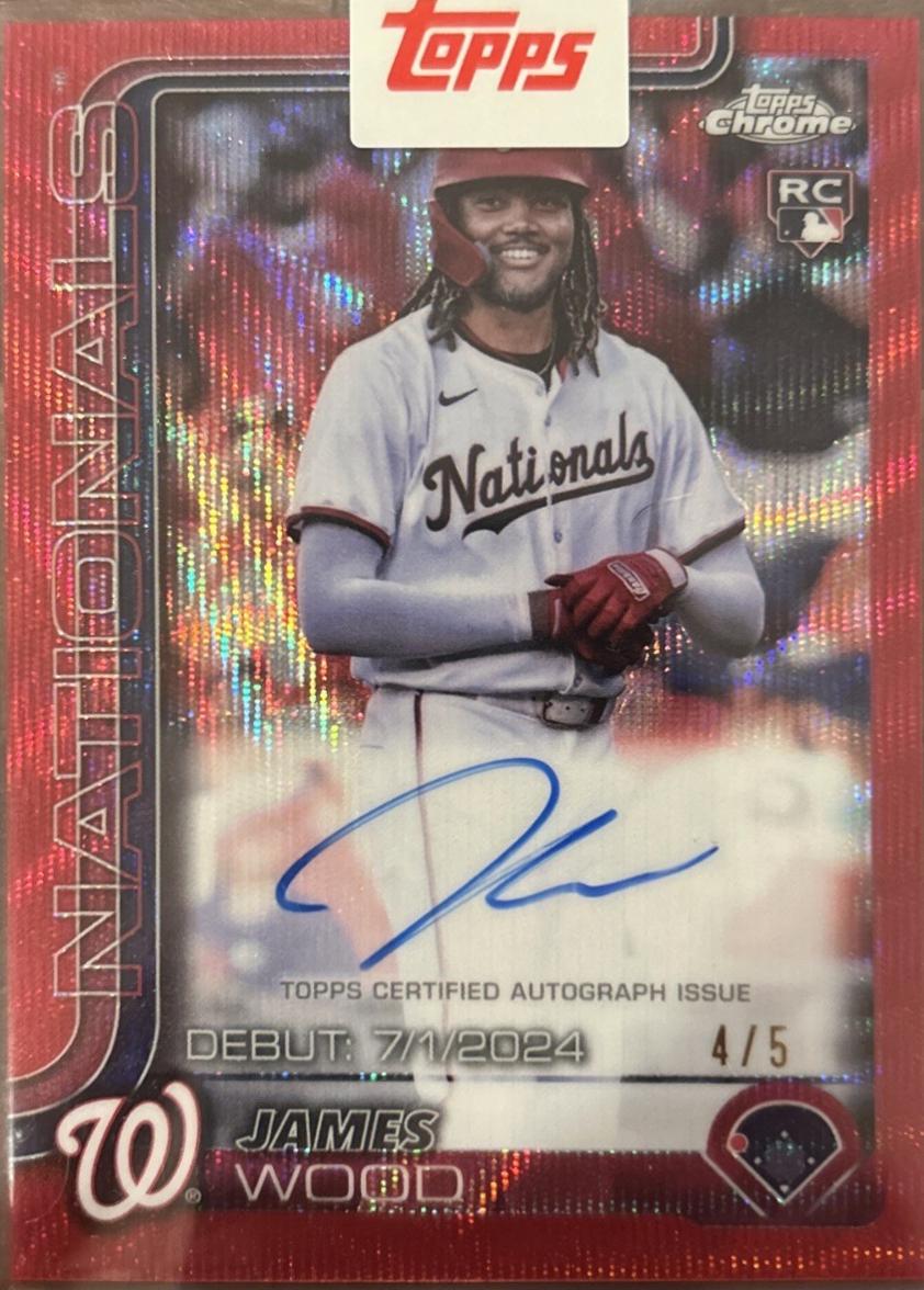 James Wood [Red Wave Refractor] #CRDA-JWO