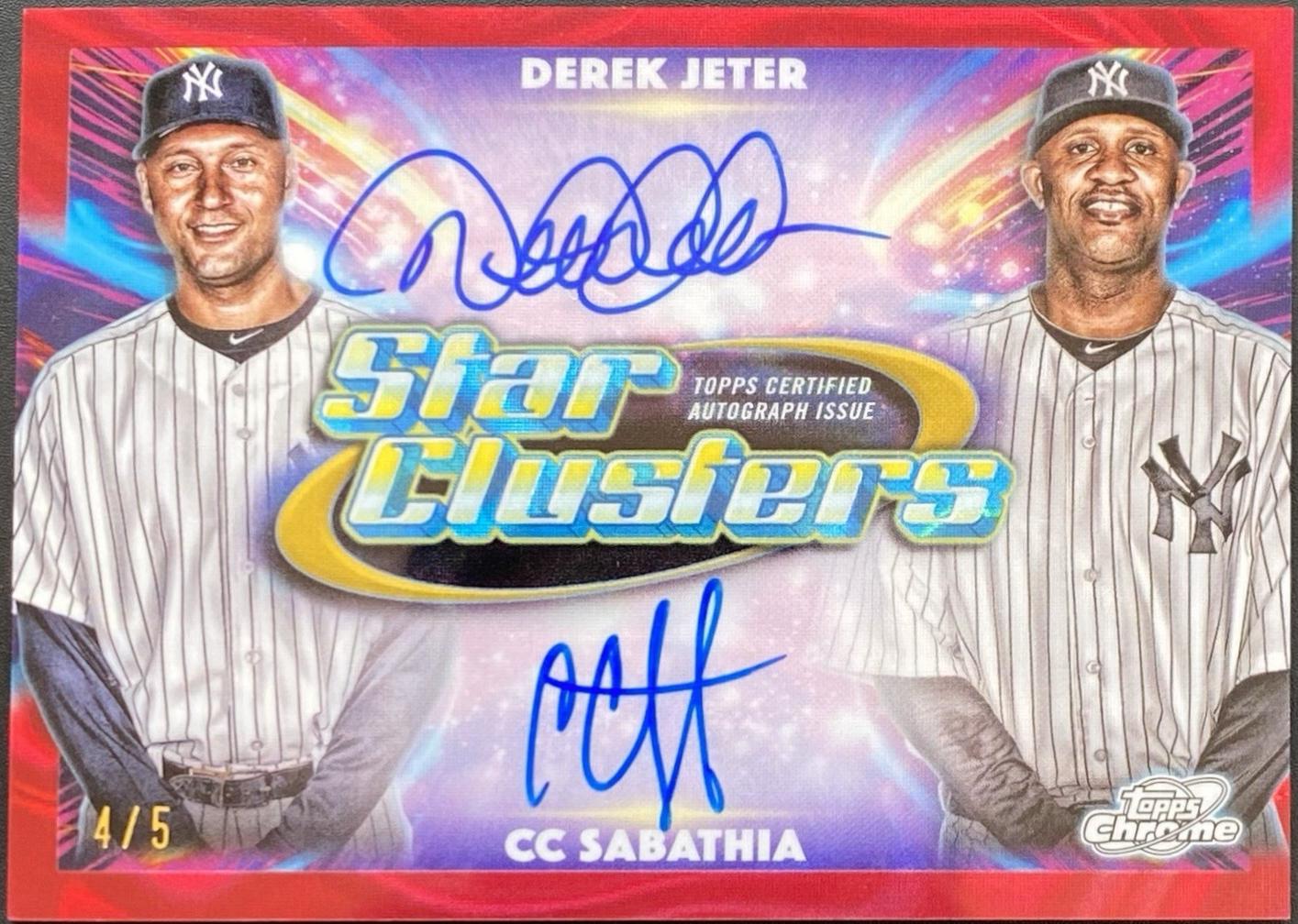 CC Sabathia / Derek Jeter [Red Flare] #SCDA-DC