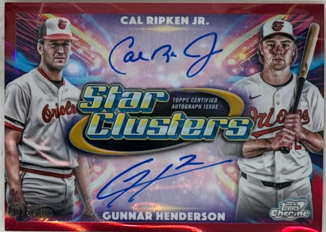 Cal Ripken Jr. / Gunnar Henderson [Red Flare] #SCDA-RH