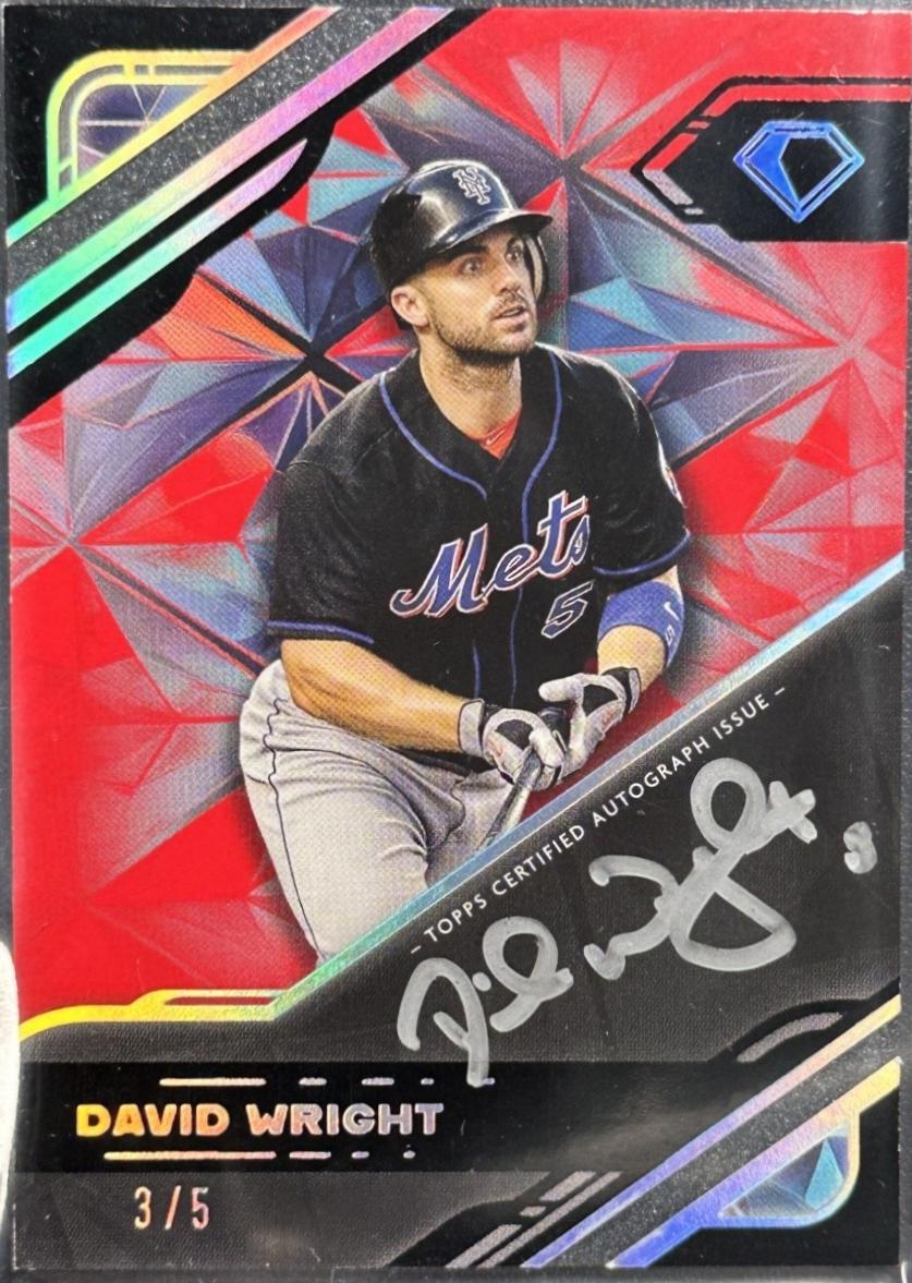 David Wright [Silver Ink Red] #BPA-DWR