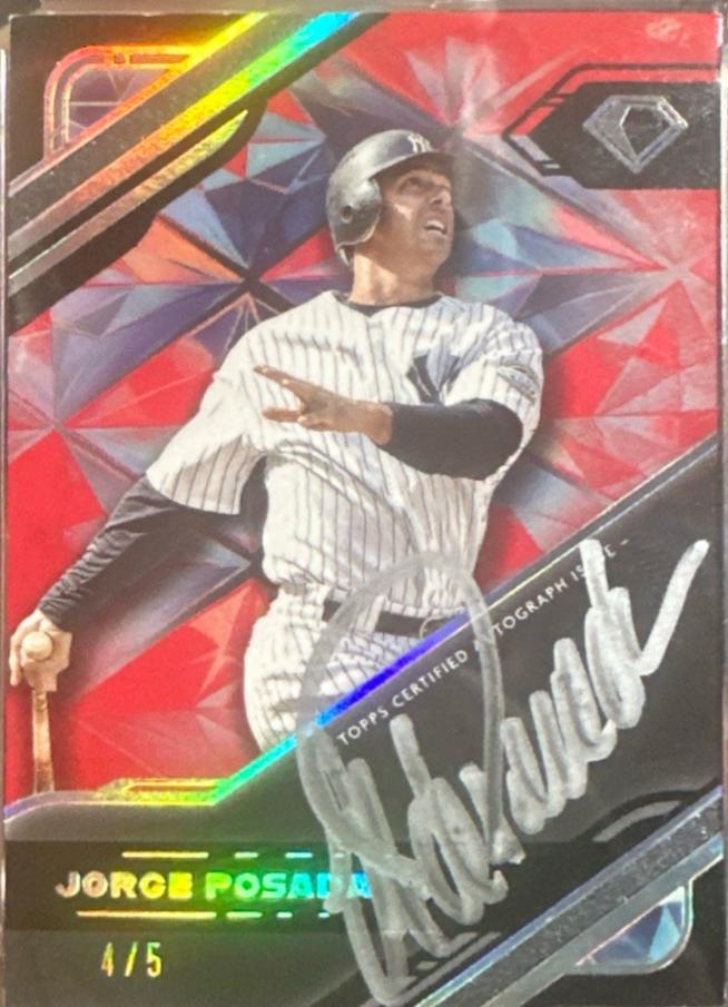 Jorge Posada [Silver Ink Red] #BPA-JP