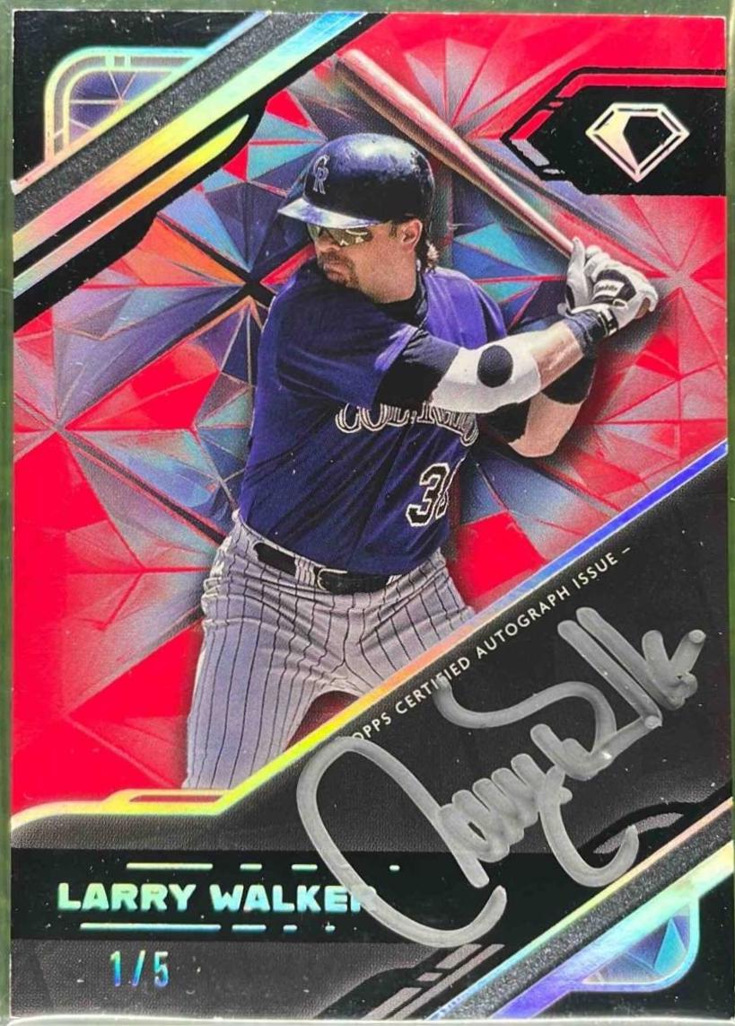 Larry Walker [Silver Ink Red] #BPA-LW