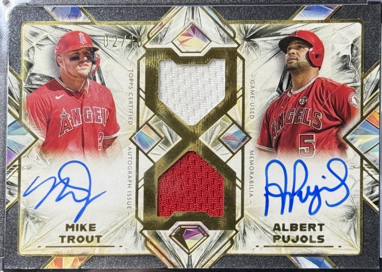 Mike Trout / Albert Pujols [Black] #DPAR-TP