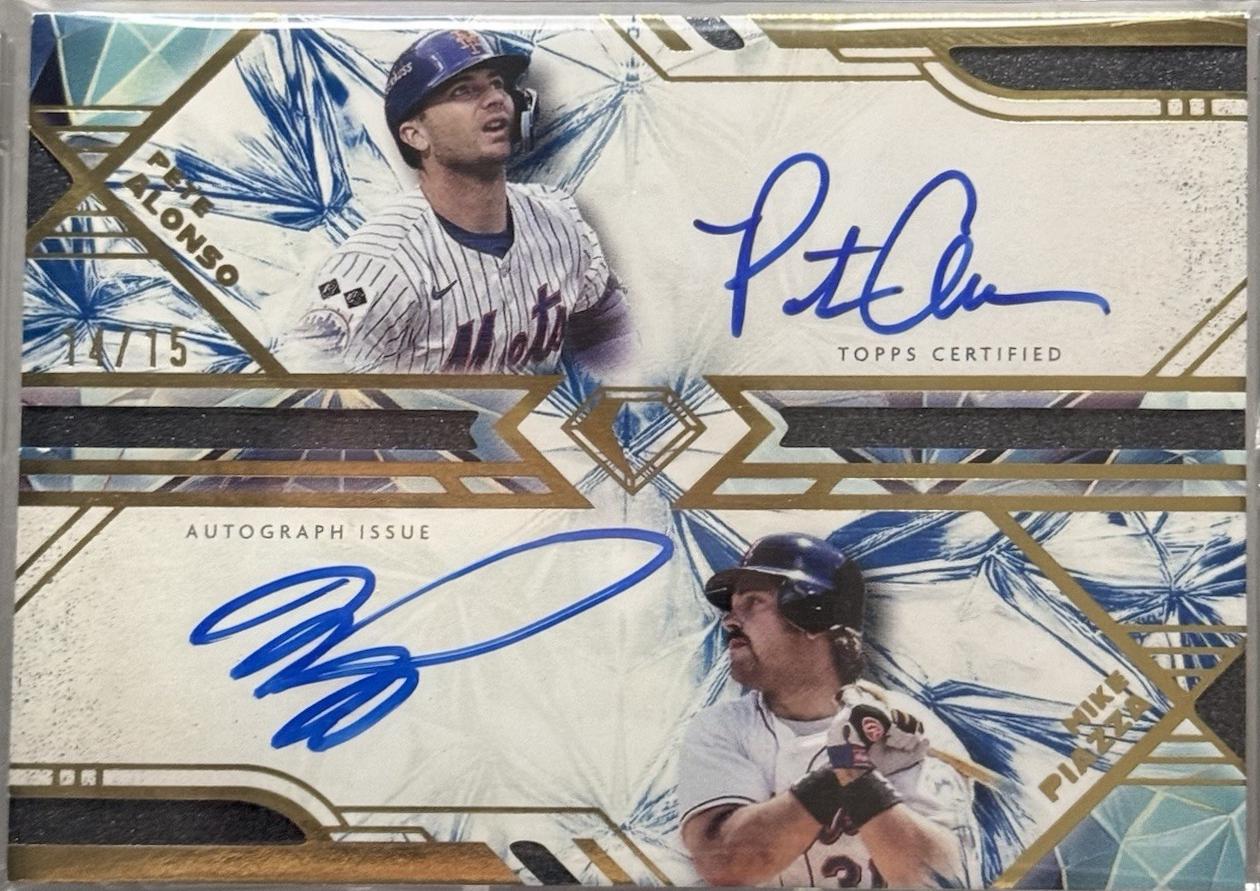 Pete Alonso / Mike Piazza [Blue] #IDA-AP