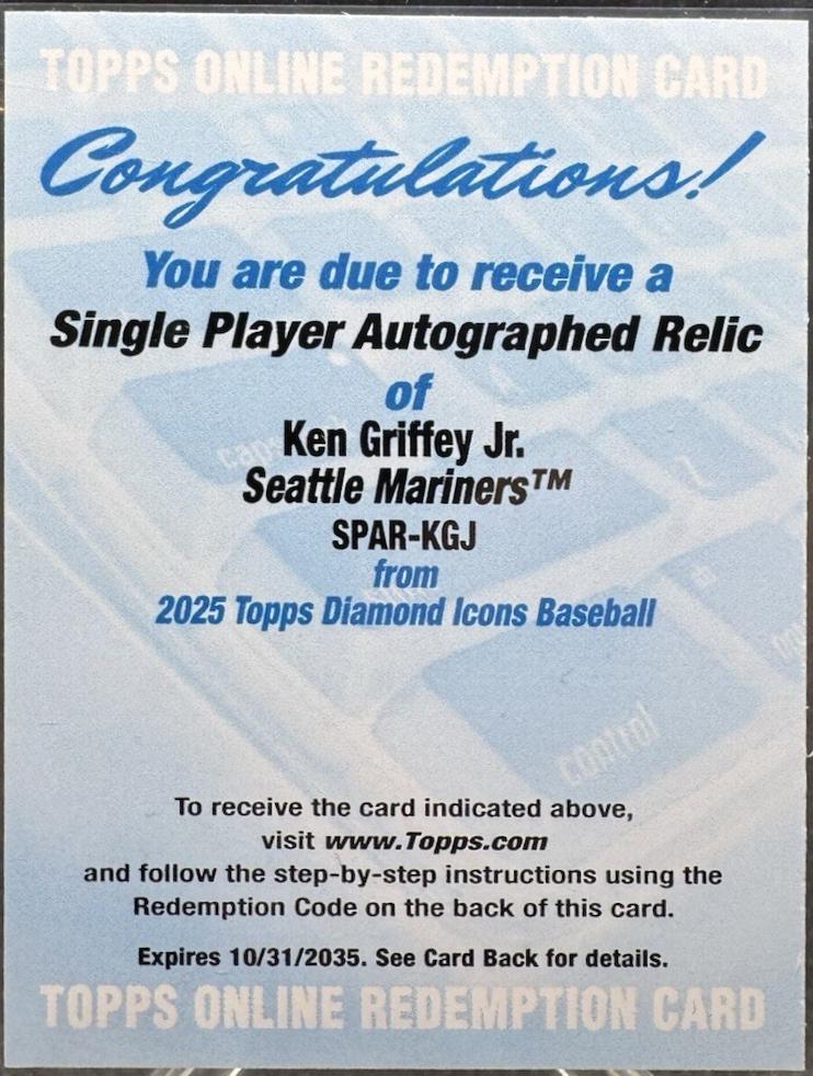 Ken Griffey Jr. #SPAR-KGJ
