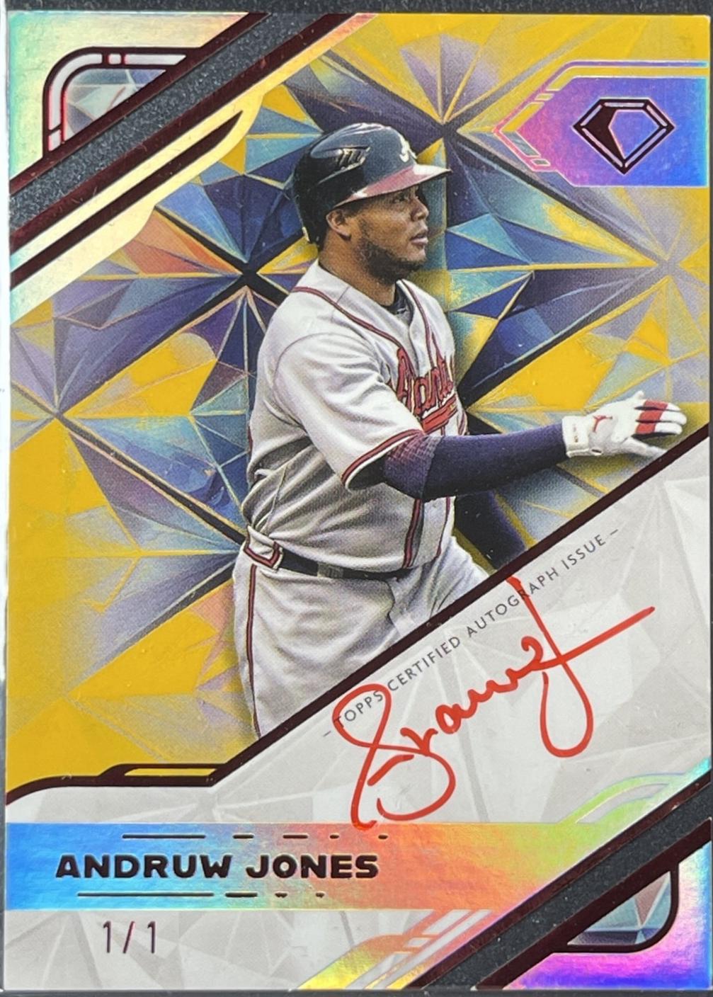 Andruw Jones [Red Ink Gold] #WPA-AJO