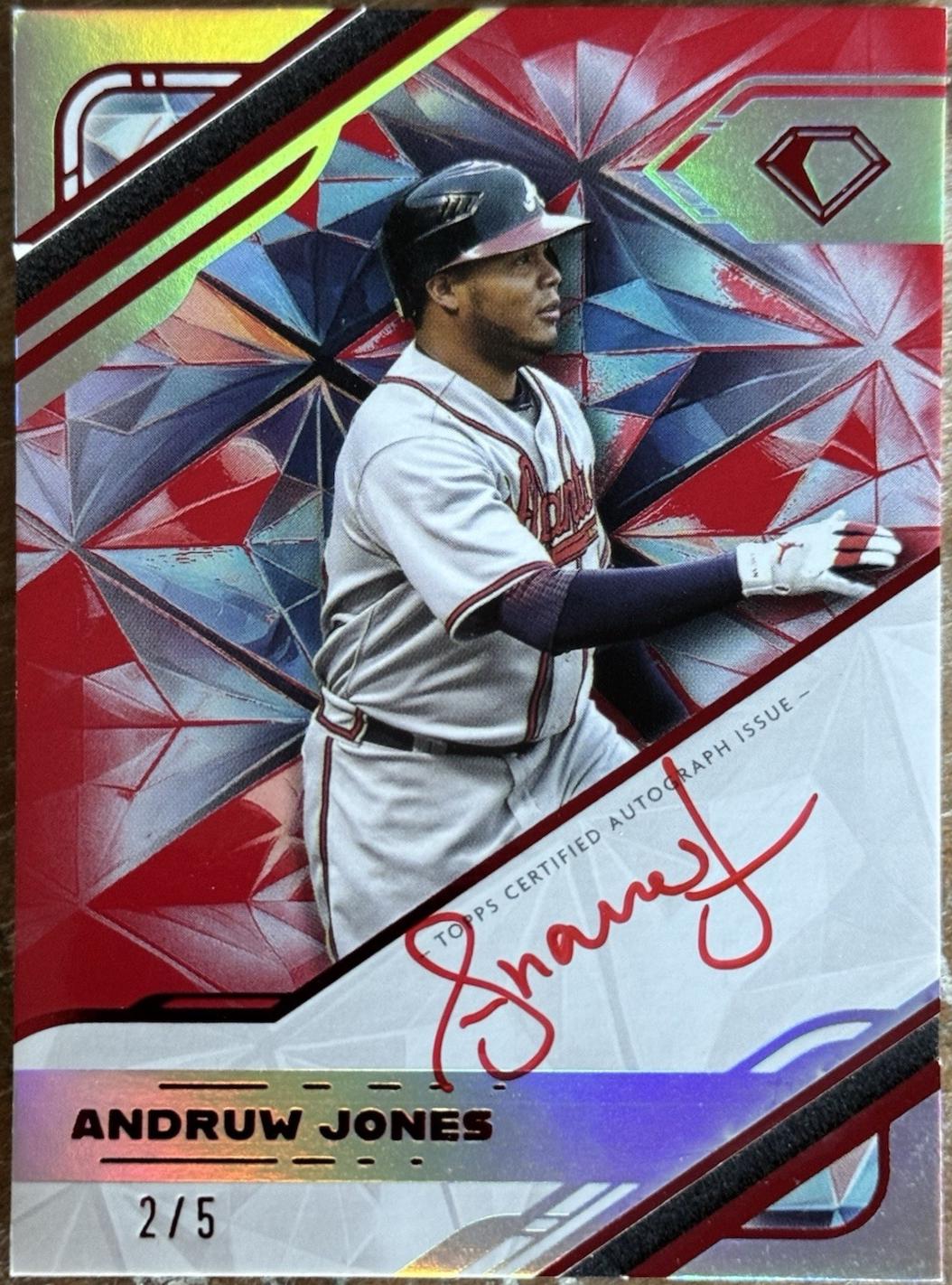 Andruw Jones [Red Ink Red] #WPA-AJO