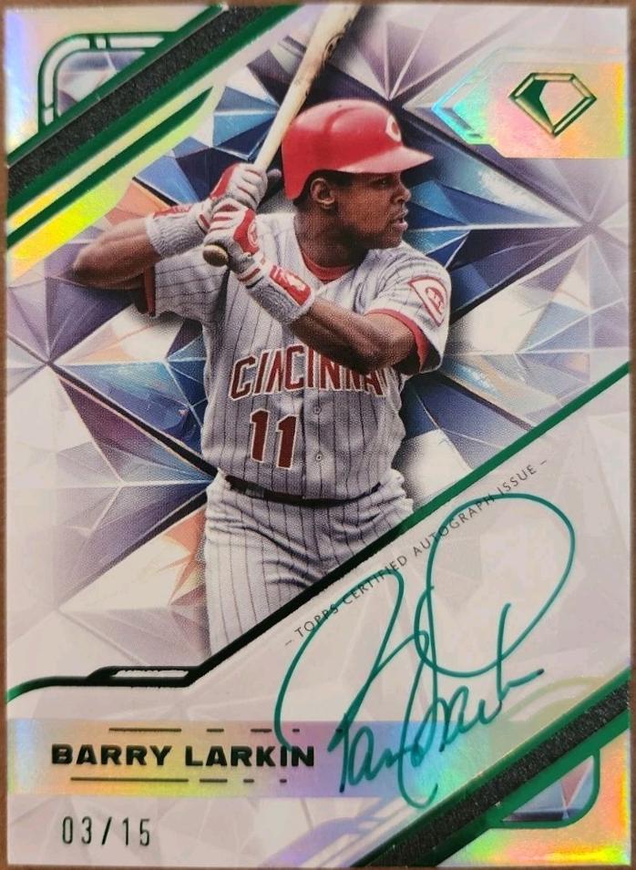 Barry Larkin [Green Ink] #WPA-BL