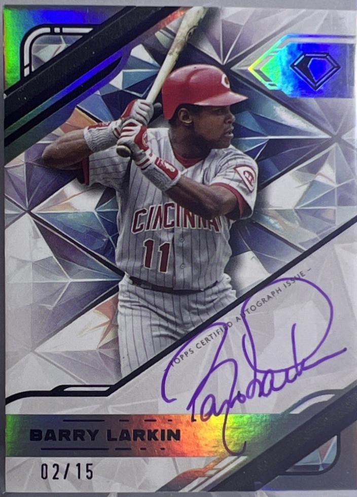 Barry Larkin [Purple Ink] #WPA-BL