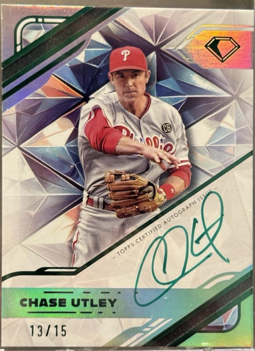 Chase Utley [Green Ink] #WPA-CU