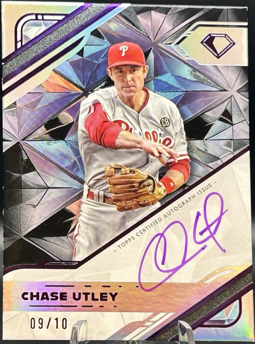 Chase Utley [Purple Ink Black] #WPA-CU