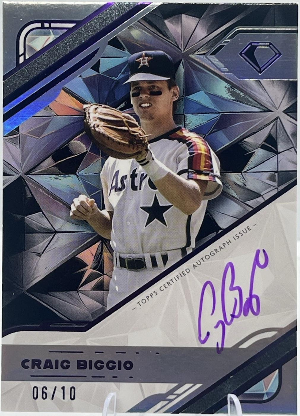 Craig Biggio [Purple Ink Black] #WPA-CB