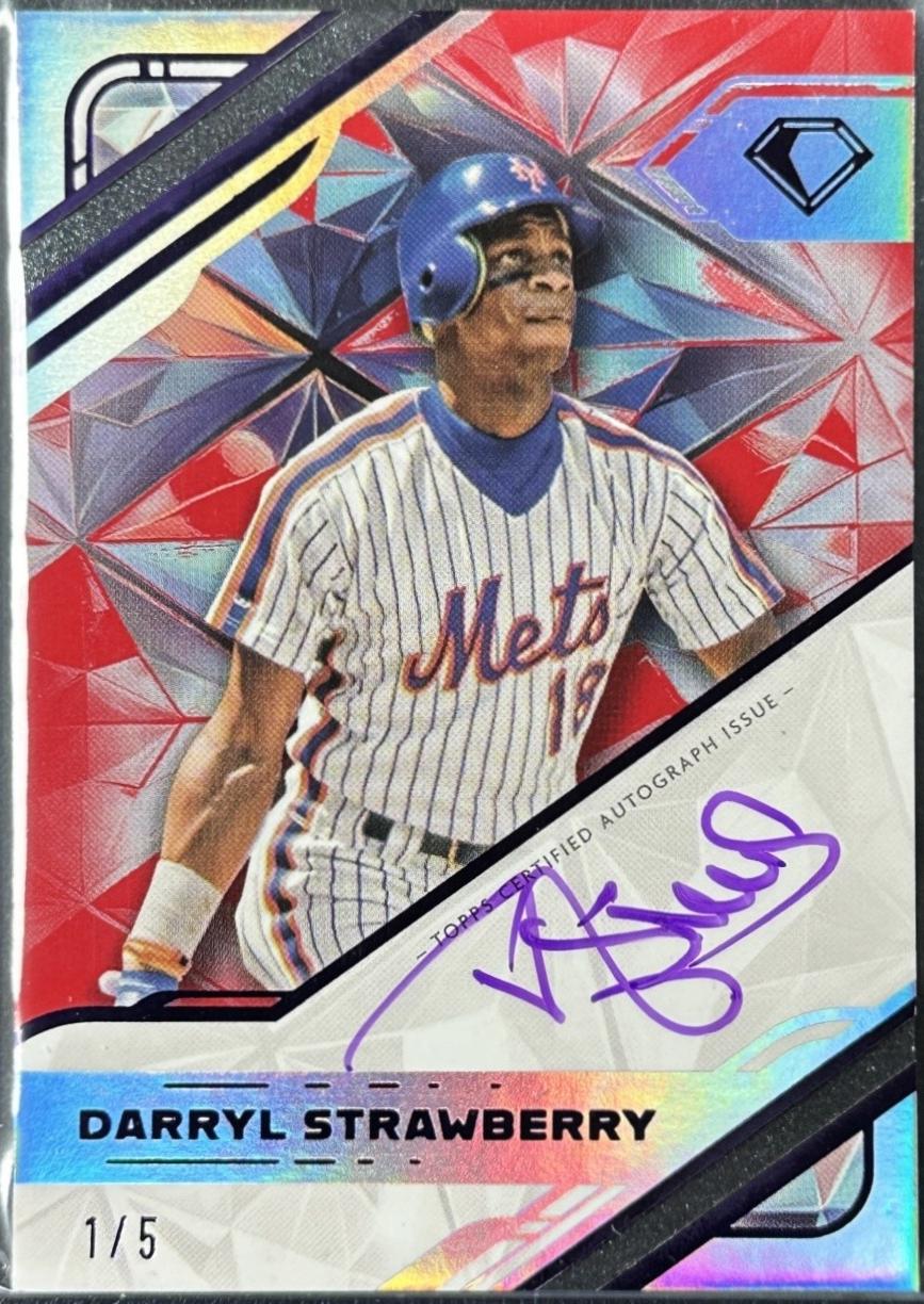 Darryl Strawberry [Purple Ink Red] #WPA-DS