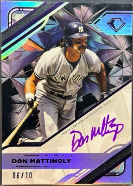 Don Mattingly [Purple Ink Black] #WPA-DM