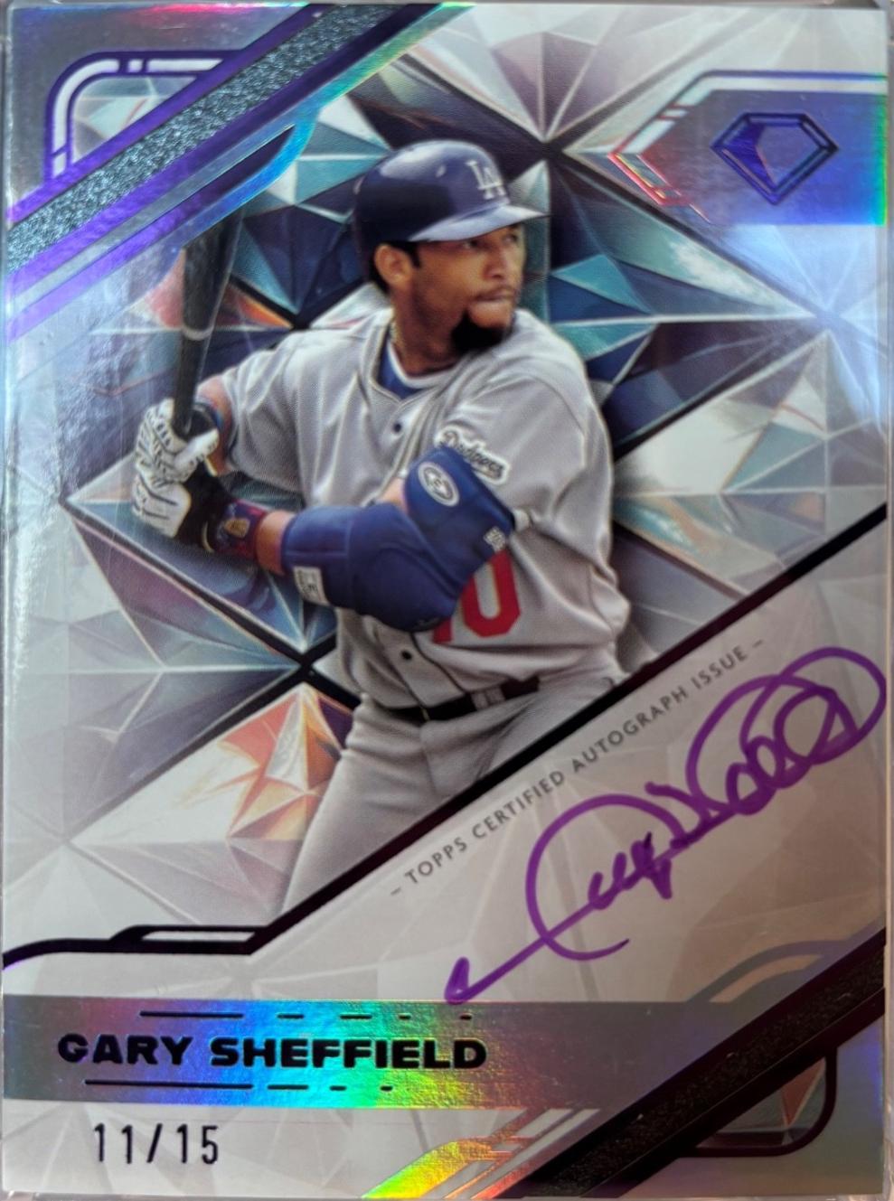 Gary Sheffield [Purple Ink] #WPA-GS