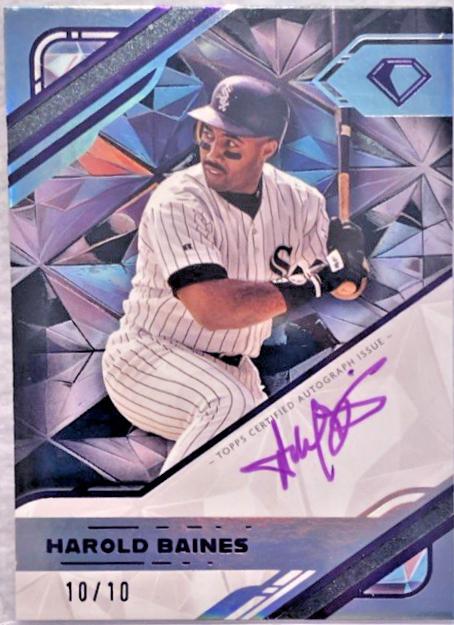 Harold Baines [Purple Ink Black] #WPA-HB