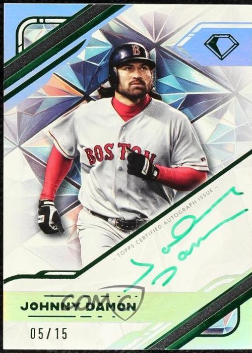 Johnny Damon [Green Ink] #WPA-JDA