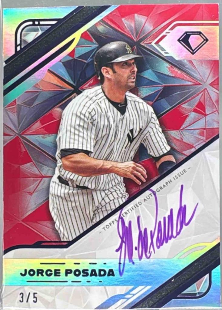 Jorge Posada [Purple Ink Red] #WPA-JP
