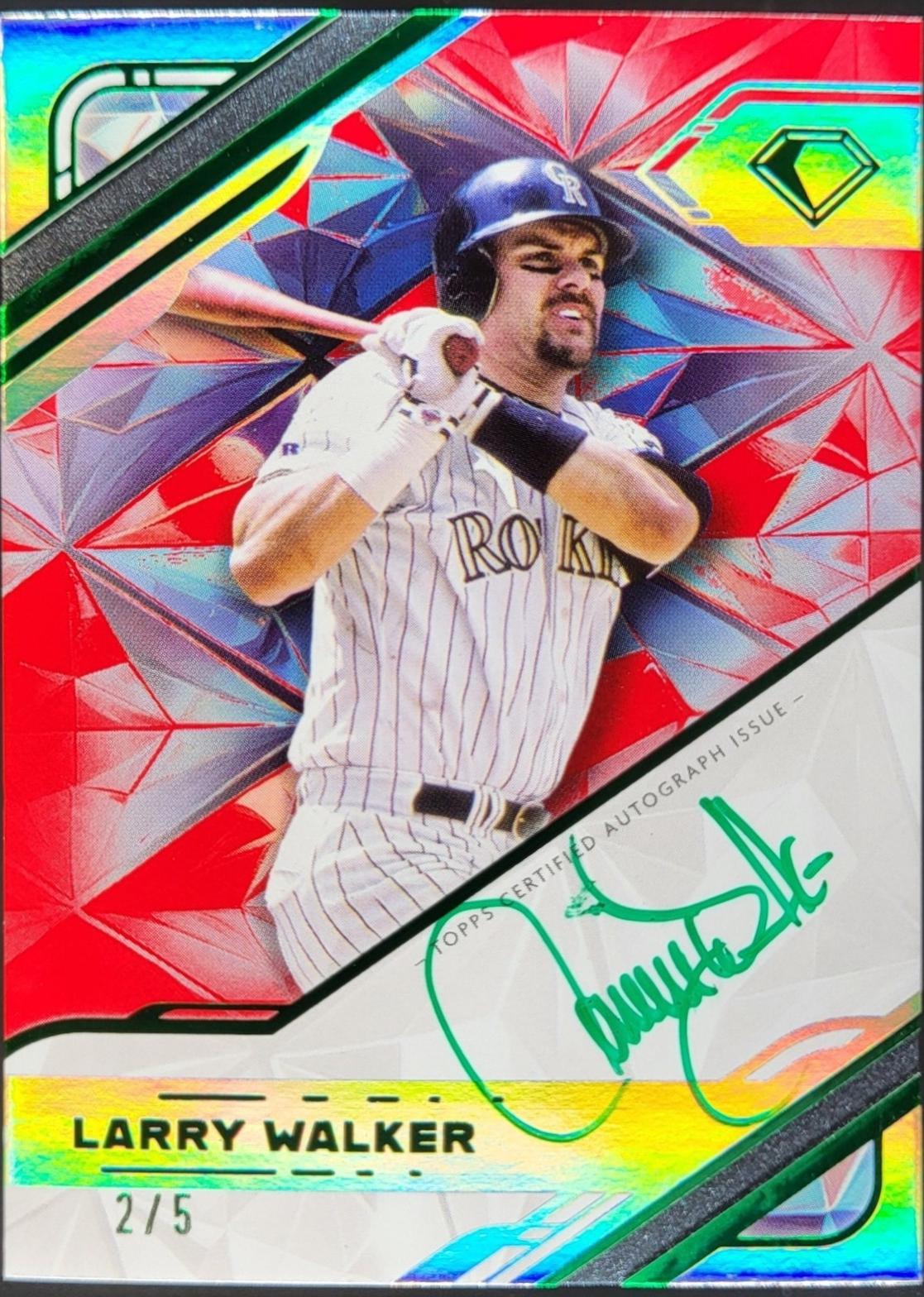 Larry Walker [Green Ink Red] #WPA-LW
