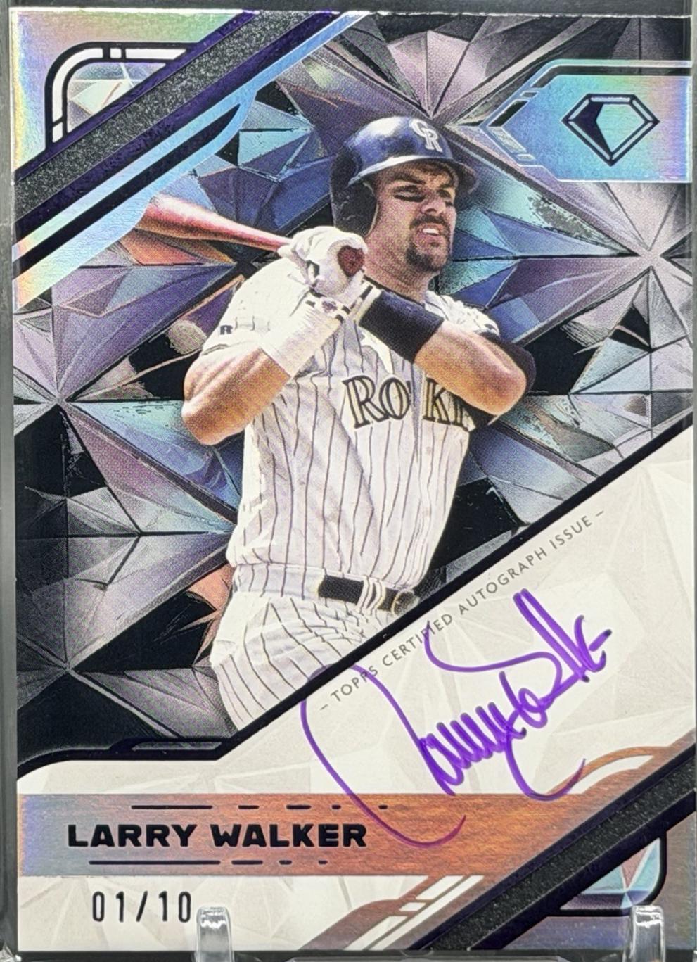 Larry Walker [Purple Ink Black] #WPA-LW