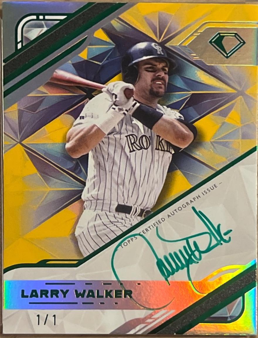 Larry Walker [Purple Ink Gold] #WPA-LW