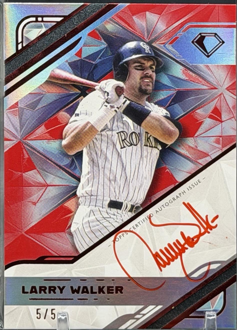 Larry Walker [Red Ink Red] #WPA-LW