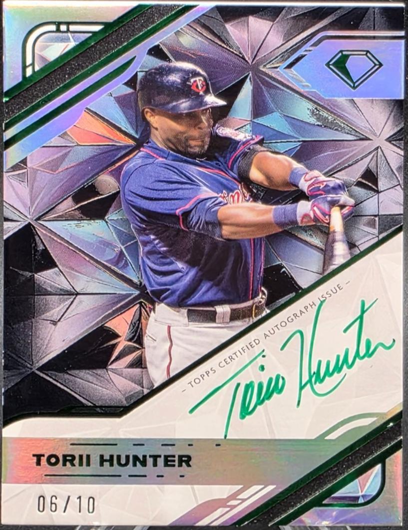 Torii Hunter [Green Ink Black] #WPA-THU