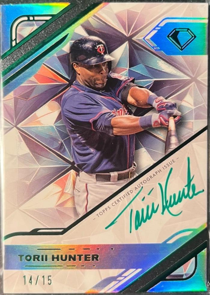 Torii Hunter [Green Ink] #WPA-THU