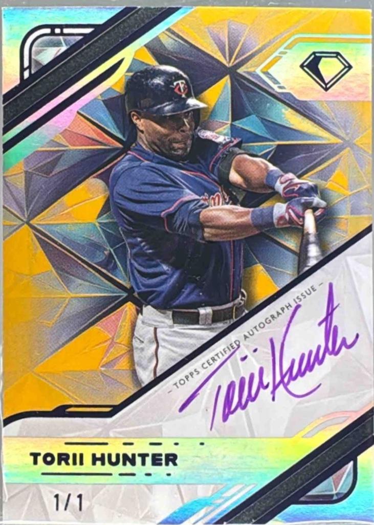 Torii Hunter [Purple Ink Gold] #WPA-THU