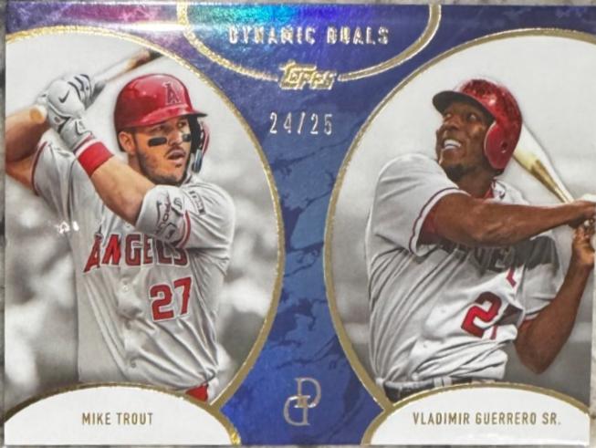 Mike Trout / Vladimir Guerrero Sr. [Blue] #15