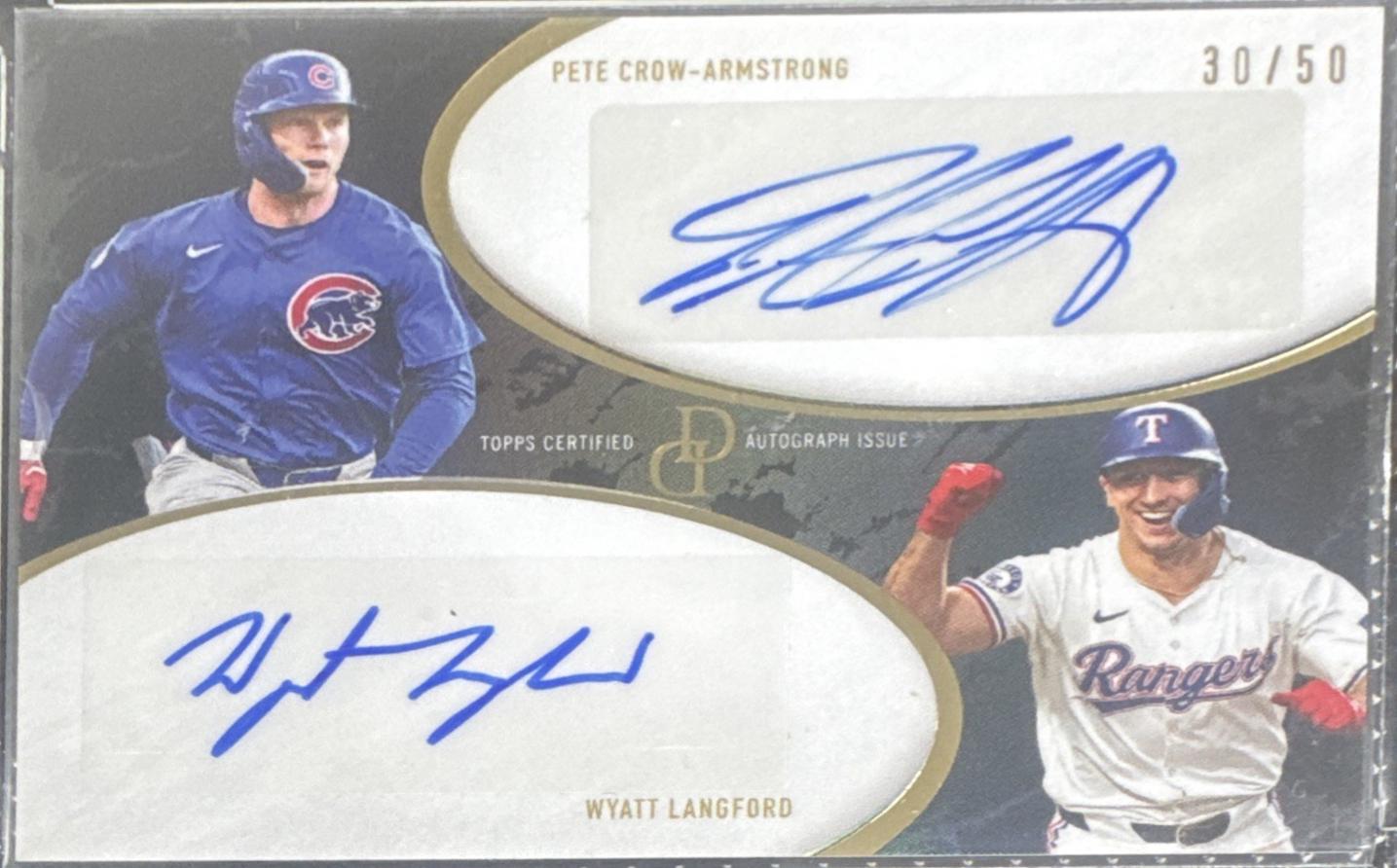 Pete Crow-Armstrong / Wyatt Langford [Black] #3A