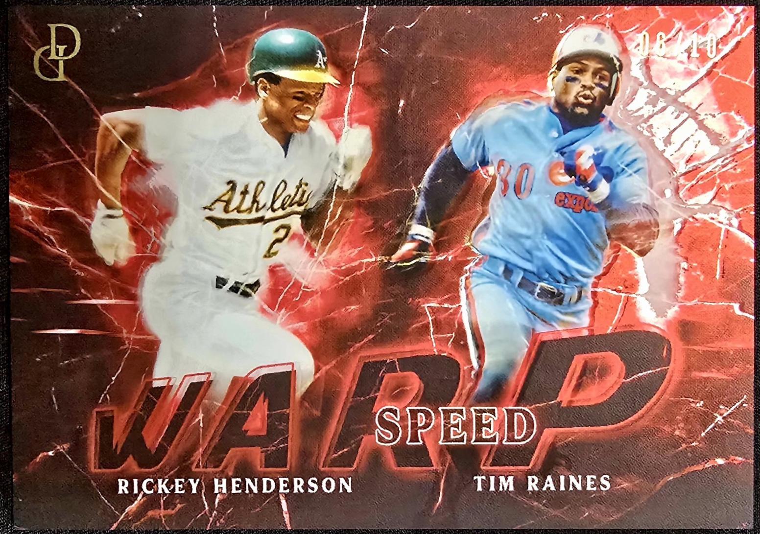 Rickey Henderson / Tim Raines [Red] #WS-04