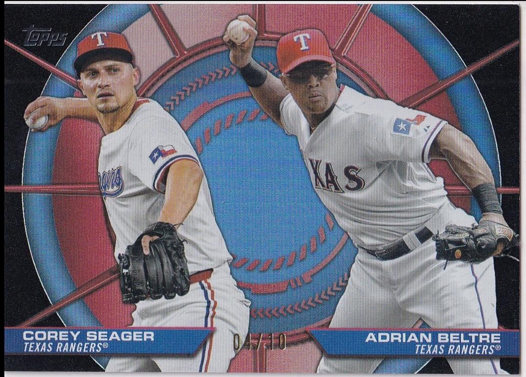 Corey Seager / Adrian Beltre [Black Foil] #DD-10