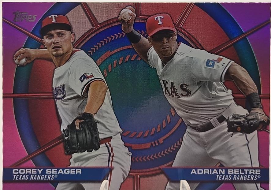 Corey Seager / Adrian Beltre [Pink Foil] #DD-10