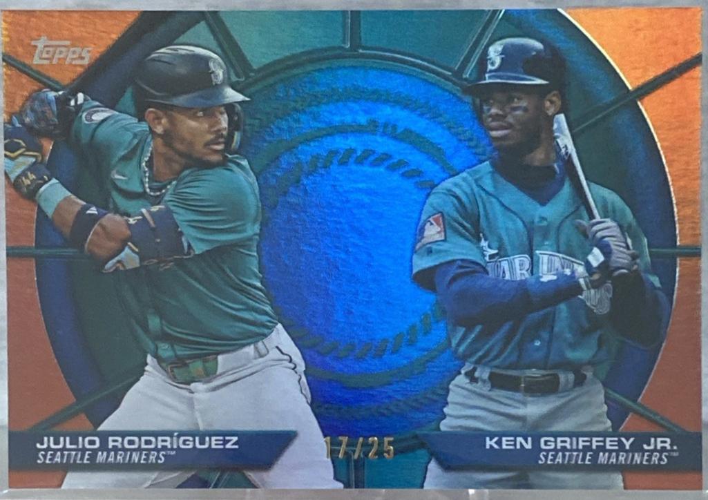 Ken Griffey Jr. / Julio Rodriguez [Orange Foil] #DD-19