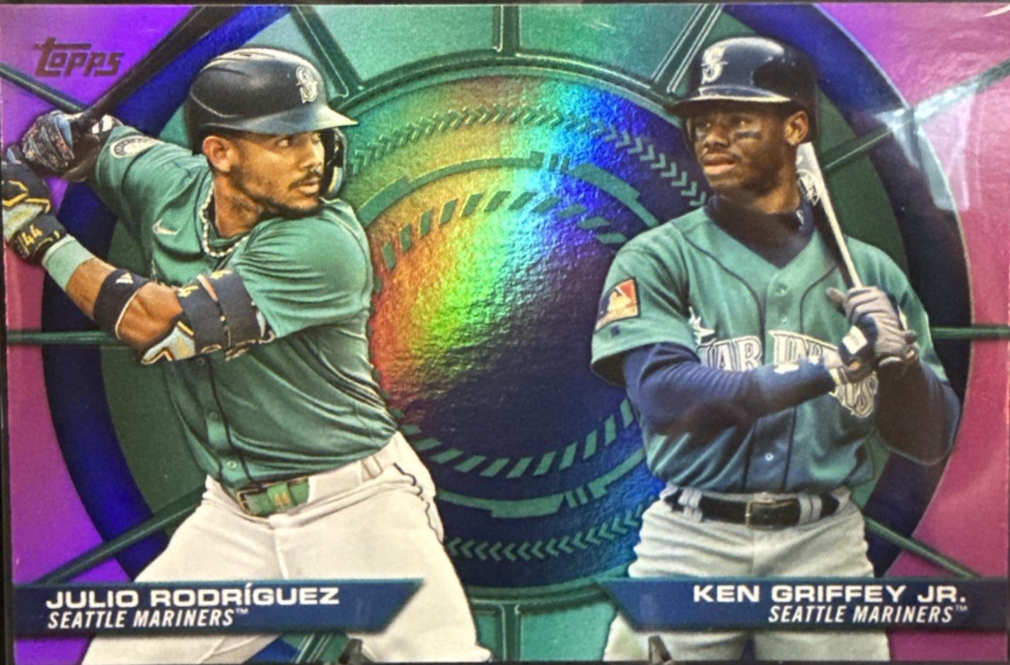 Ken Griffey Jr. / Julio Rodriguez [Pink Foil] #DD-19